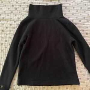Dudley Stephens Black Fleece Turtleneck Size Small